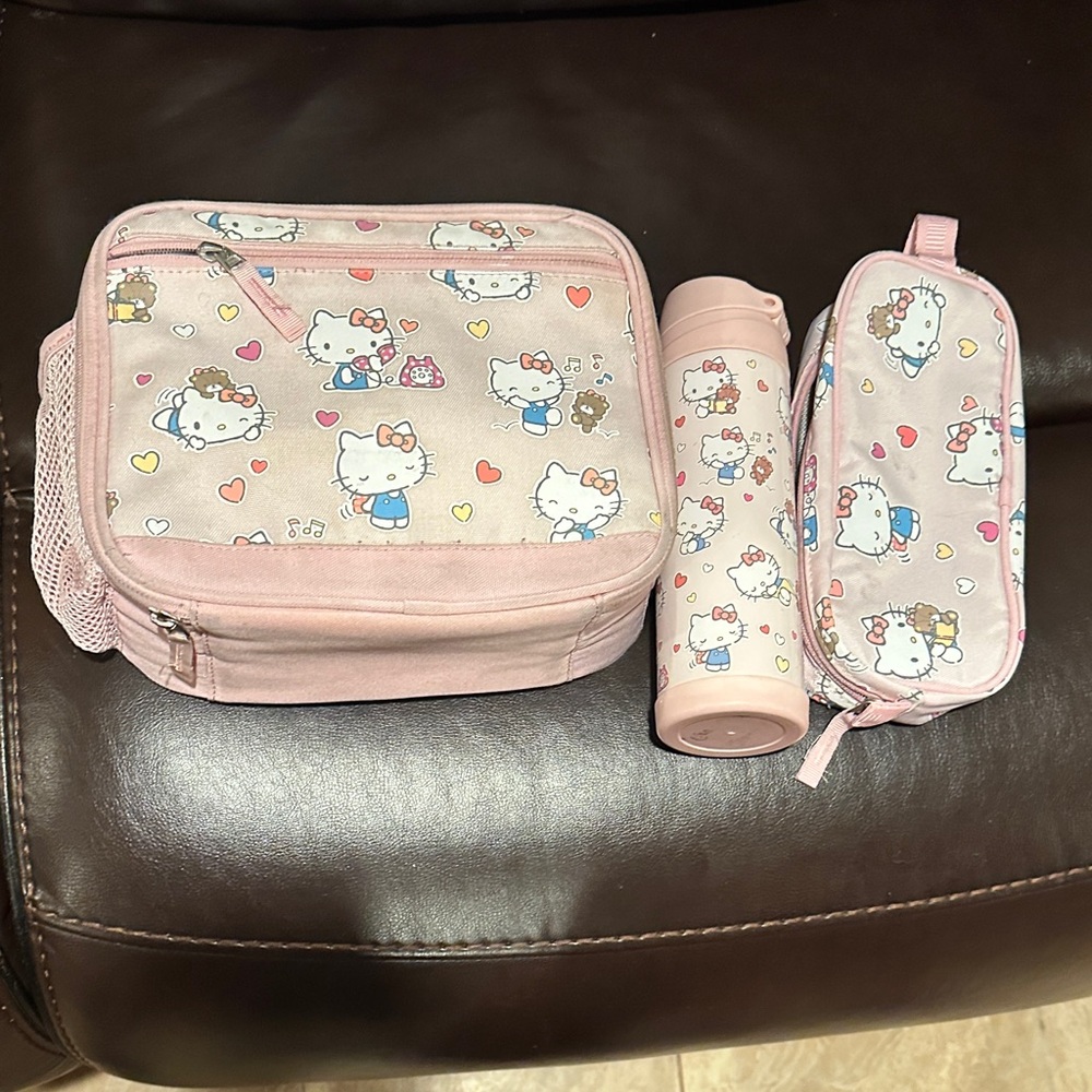 Pottery Barn Kids Pink Hello Kitty Bag Set